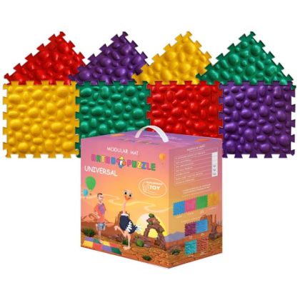 Сензорна ортопедична настилка Ortho Puzzle Камъчета, к-кт 8