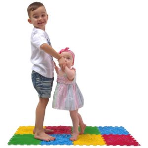 Сензорна ортопедична настилка Ortho Puzzle Първи стъпки, к-кт 6