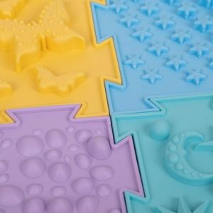 Сензорна ортопедична настилка Ortho Puzzle Първи стъпки, к-кт 6