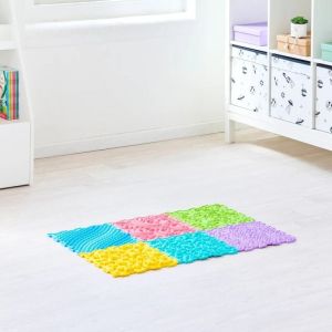 Сензорна ортопедична настилка Ortho Puzzle Първи стъпки, к-кт 6