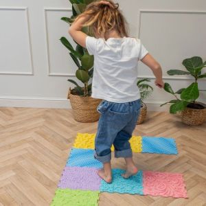 Сензорна ортопедична настилка Ortho Puzzle Първи стъпки, к-кт 6